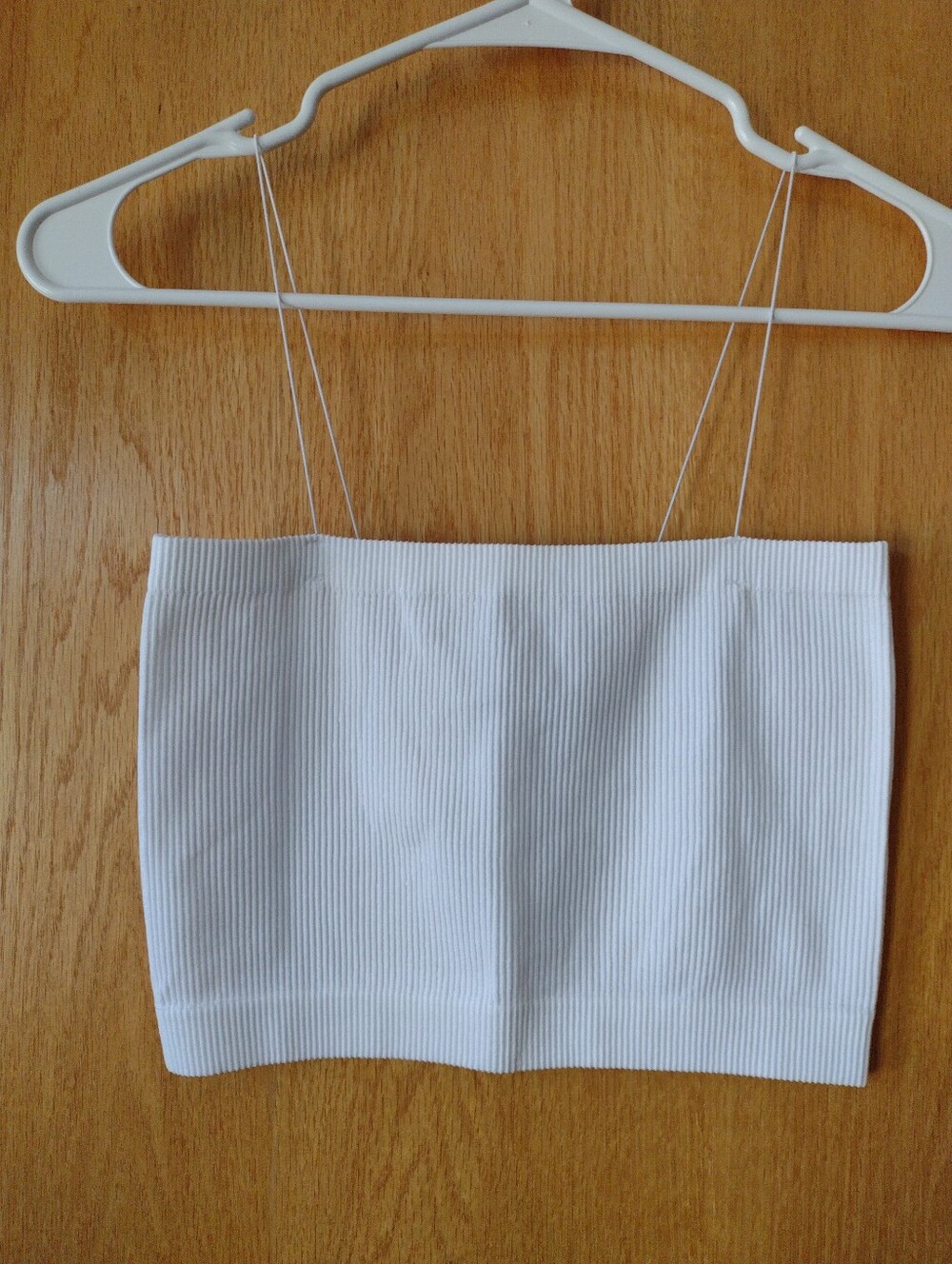 NWOT Mono B Ribbed Bandeau Top Size S/M